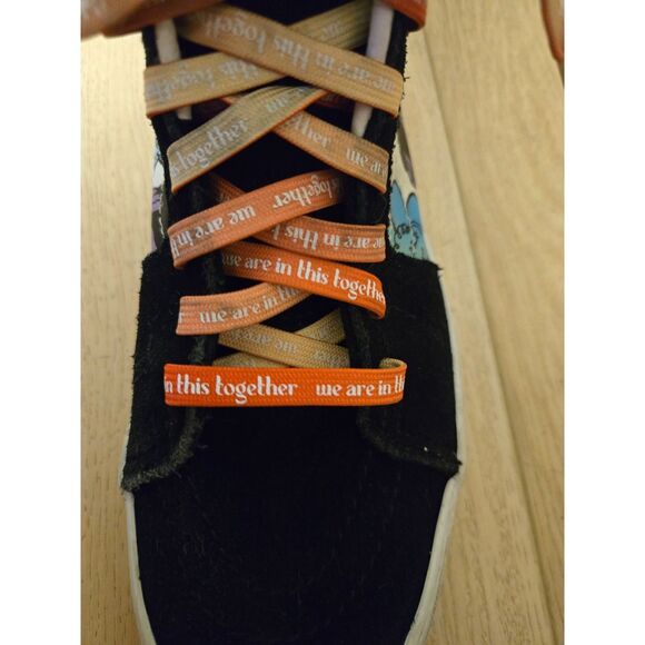 Vans Sk8-Hi "Cultivate Care" Floral Black & White Skate Shoes Women's Size 7.5 - Picture 7 of 7